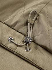Men's Barn-Style Faux-Suede Quilted-Lined Jacket