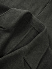 Men's Olive Double-Face Wool Coat