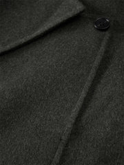 Men's Olive Double-Face Wool Coat