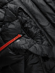 Men's Hooded Goose Down Jacket with Contrast Details