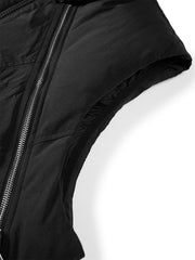 Men's Stand-Collar Zip-Detail Down Vest