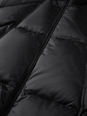 Men's Casual Black Textured Down Jacket