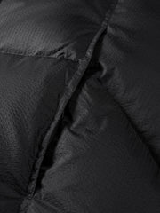 Men's Casual Black Textured Down Jacket