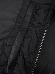 Men's Casual Black Textured Down Jacket
