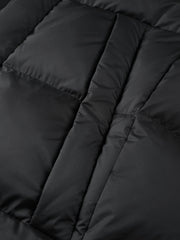 Men's Casual Black Mid-Length Cold-Weather Down Jacket