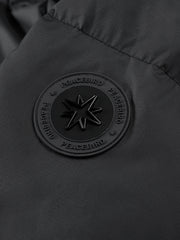 Men's Casual Black Mid-Length Cold-Weather Down Jacket