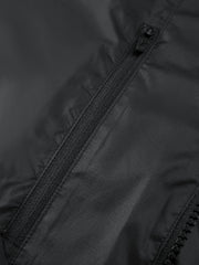 Men's Casual Black Mid-Length Cold-Weather Down Jacket