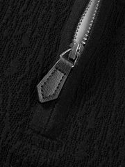 Men's Commuter Faux-Layer Henley Textured Knit Top