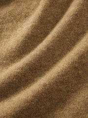 Men's Casual Earth-Tone Pure Wool Knit Cardigan