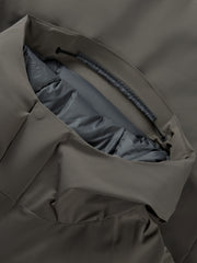 Men's Casual Brown Shell-Style Down Jacket