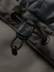 Men's Casual Brown Shell-Style Down Jacket