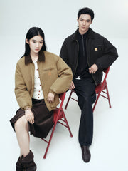 Men's Utility-Style 90% White Duck Down Jacket
