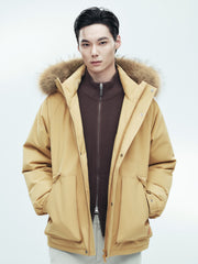 Men's Outdoor Durable Warm Solid Down Jacket
