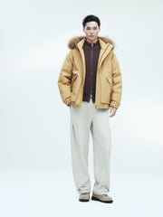 Men's Outdoor Durable Warm Solid Down Jacket