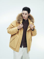 Men's Outdoor Durable Warm Solid Down Jacket