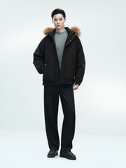 Men's Outdoor Durable Warm Solid Down Jacket