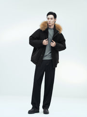 Men's Outdoor Durable Warm Solid Down Jacket