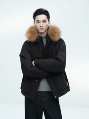 Men's Outdoor Durable Warm Solid Down Jacket