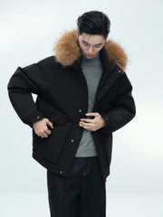 Men's Outdoor Durable Warm Solid Down Jacket