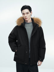 Men's Outdoor Durable Warm Solid Down Jacket