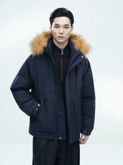 Men's Outdoor Durable Warm Solid Down Jacket