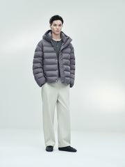 Men's Casual 95% White Duck Down Heat-Retaining Down Jacket