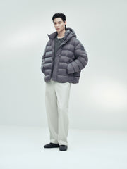 Men's Casual 95% White Duck Down Heat-Retaining Down Jacket