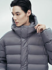 Men's Casual 95% White Duck Down Heat-Retaining Down Jacket