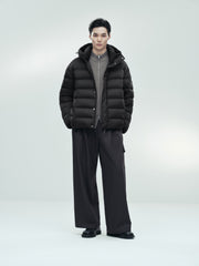 Men's Casual 95% White Duck Down Heat-Retaining Down Jacket