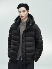 Men's Casual 95% White Duck Down Heat-Retaining Down Jacket