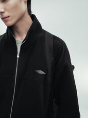 Men's Casual Black Mid-Length Cold-Weather Down Jacket