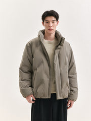 Men's Letter Embossing Puffer Jacket