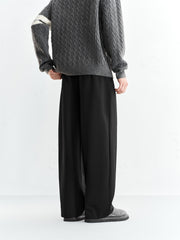 Men's Thermal Wide-Leg Commuter Pants
