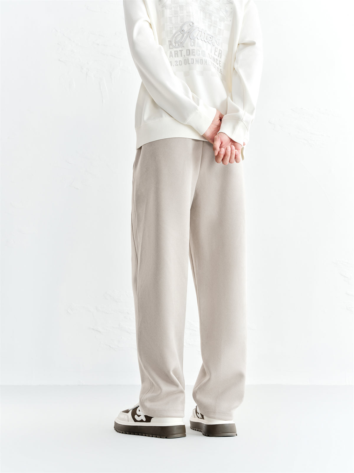 Men's Drawstring Waist Straight-Leg Sweatpants