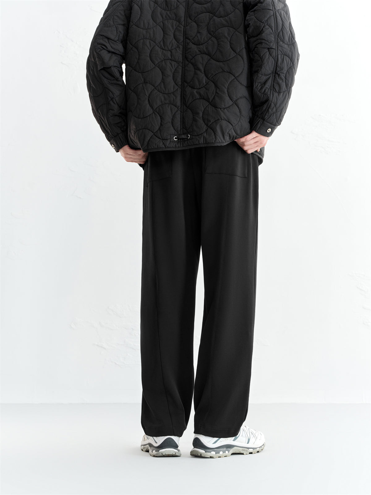 Men's Detachable Drawstring Straight-Leg Pants