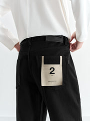 Men's Wool-Blend Slim Jeans
