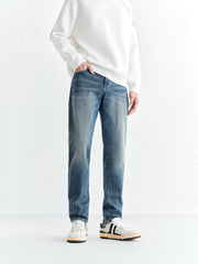 Men's Warm Washed Slim Jeans