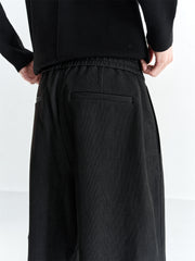 Men's Textured Straight-Leg Trousers