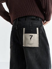 Men's Cashmere-Blend Fleece-Lined Tapered Jeans