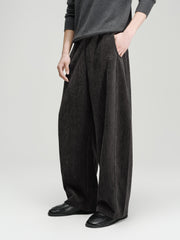 Men's Commuter Brushed-Feel Elastic-Waist Casual Pants