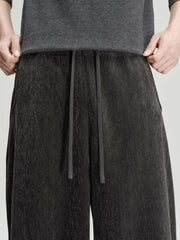 Men's Commuter Brushed-Feel Elastic-Waist Casual Pants