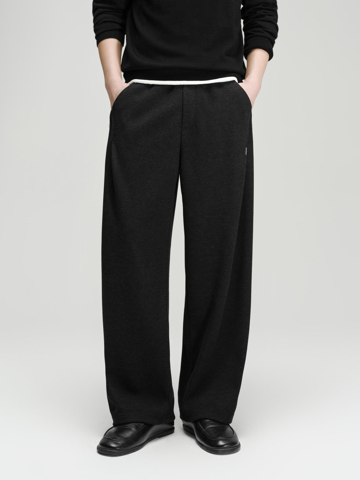 Men's Casual Solid Relaxed Straight-Leg Sweatpants