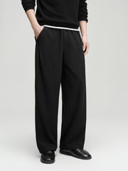 Men's Casual Solid Relaxed Straight-Leg Sweatpants