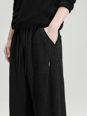 Men's Casual Solid Relaxed Straight-Leg Sweatpants
