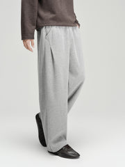 Men's Casual Solid Relaxed Straight-Leg Sweatpants