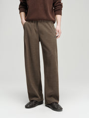 Men's Casual Solid Relaxed Straight-Leg Sweatpants