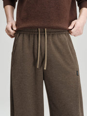 Men's Casual Solid Relaxed Straight-Leg Sweatpants