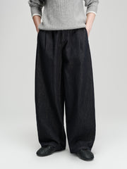 Men's Casual Fade-Resistant Vintage Raw Denim Jeans