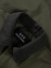 Men's Casual Barn-Style Corduroy-Collar Down Jacket