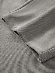 Men's Casual Grey Elastic-Waist Pants